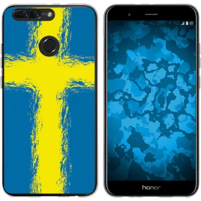 Produktbild von PhoneNatic Case kompatibel mit Huawei Honor 8 Pro Silikon-Hülle WM Schweden M12