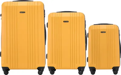 Produktbild von Wings koffer KESTREL Koffer-Set Gelb L/M/S