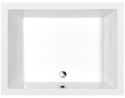 Produktbild von DEEP Rechteck-Duschwanne 120x90x26cm, tief, weiß mit Rahmengestell