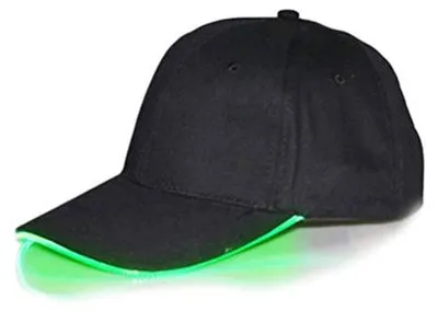 LED-Leucht-Baseballkappe, 3 Blinkmodi, verstellbar, 1 Stück