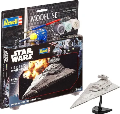 Produktbild von Revell Model Set Imperial Star Destroyer, Raumflugzeug-Modell, Montagesatz, Star Destroyers, Star Wars, Fortgeschritten, 21 Stück(e)