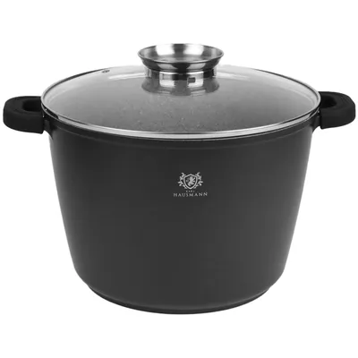 Produktbild von Granittopf 10L Antihaftbeschichtung Aromaknopf Bräter Bratentopf +Silikongriffe