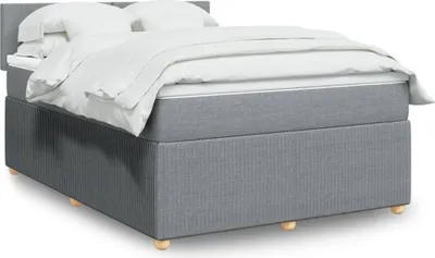 Produktbild von Eleganten-Stil Boxspringbett mit Matratze Hellgrau 140x200 cm Stoff,88,12 Kg cloris8646023