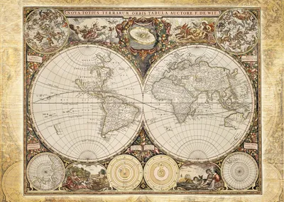Immagine prodotto di Schmidt Spiele Historische Weltkarte, Puzzle, Erwachsenenpuzzle, Standard, 2000 Teile, 58178