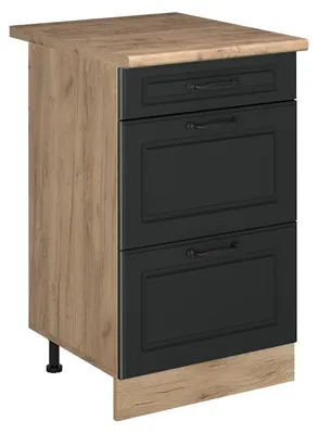 Zdjęcie produktu dla Szafka dolna do kuchni Vicco R-Line Antracyt wiejski/Dąb goldkraft 50 cm blat roboczy Dąb Goldkraft, Model 69954