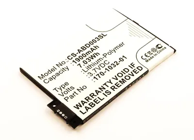Produktbild von Akku für AMAZON KINDLE III, GRAPHITE, 3G, 3 WI-FI, 3 ersetzt GP-S10-346392-0100, 170-1032-01