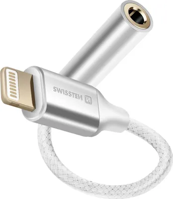 Produktbild von Swissten, Lightning-Jack 3.5mm Audioadapter iPhone, Weiß