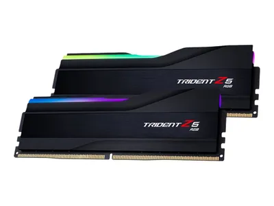 Image de G.Skill Trident Z5 RGB - DDR5 - kit - 32 Go : 2 x 16 Go - DIMM 288 broches - 6000 MHz / PC5-48000 - CL36 - non-ECC - noir mat (F5-6000J3636F16GX2-TZ5RK)