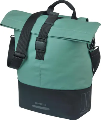 Produktbild von BASIL Gepäckträger- Fahrradshopper "Cove MIK Hooks", silbergrün/schwarz