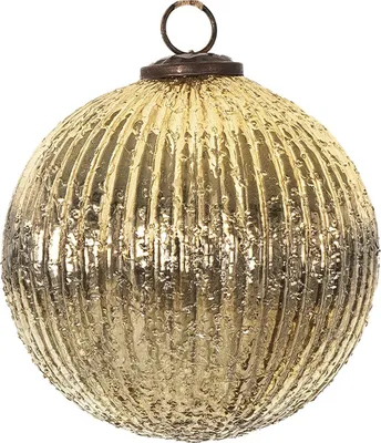 Obrázok produktu pre Clayre & Eef 6GL3660 Vianočná ozdoba Ø 14x14 cm Vianočná ozdoba zlatej farby