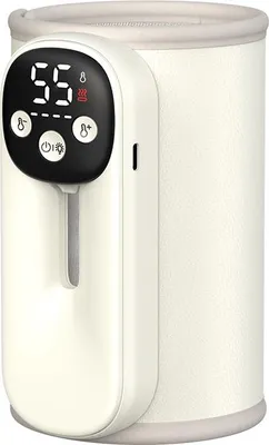 Produktbild von Flaschenwärmer,Flaschenwärmer Baby Unterwegs mit 11-Temperaturstufen (35-55°C),10400 mAhTragbarer Flaschenwärmer mit LED Temperaturdisplay,30W Adapter