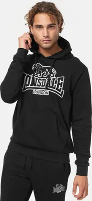 Immagine prodotto di Felpa con cappuccio uomo regular fit FOCHABERS Nero/Bianco L Lonsdale