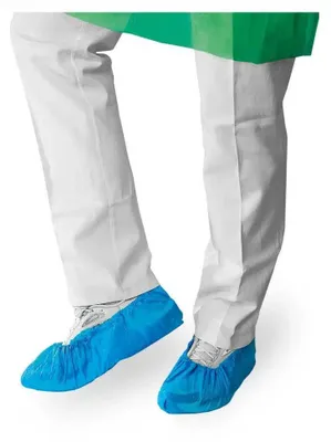 Produktbild von Meditrade PE-Überziehschuhe - blau  | Karton (10 Beutel)
