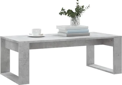 Produktbild von "Winterschlussverkauf "Couchtisch - CLORIS - Wohnzimmertisch - Robust und langlebig - Betongrau 102x50x35 cm Holzwerkstoff - DEMöbel7644590