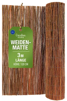 Productafbeelding van Creative Home wilgenmat balkon wilg 120, natuurlijk privacy scherm hek