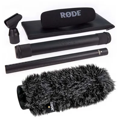 Produktbild von Rode NTG-3 B Black mit WS7 Fell-Windschutz