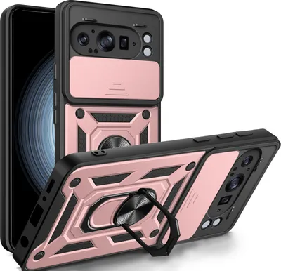 Produktbild von Outdoor Panzer Hülle für Google Pixel 9 Pro XL Handyhülle mit Kameraschutz Case in Rosegold