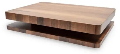 Produktbild von Industrial Design: Braun Couchtisch mit Holzplatte für das Wohnzimmer