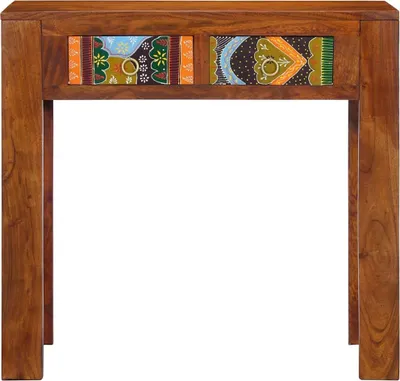 Zdjęcie produktu dla vidaXL Stolik 80x35x75 cm z litego drewna akacjowego
