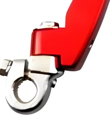 Produktbild von Kickstarter STR8 rot Stahlaufnahme Aluminiumpedal für Derbi