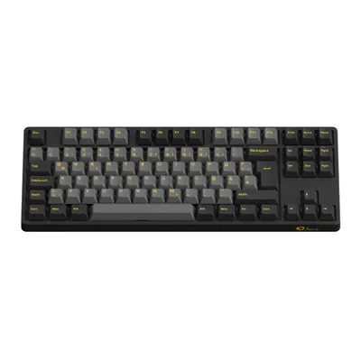 Produktbild von AKKO 5087S Schwarz & Gold ISO-DE Layout Mechanische Gaming-Tastatur N-Key Rollover TKL RGB Hot-Swap Kabelgebundene benutzerdefinierte Tastaturen
