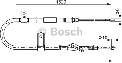 Produktbild von Bosch Seilzug, Feststellbremse  1 987 477 613