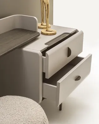 Produktbild von Schminktisch Set Konsole Spiegel Schlafzimmer Kommode Design Hocker Set