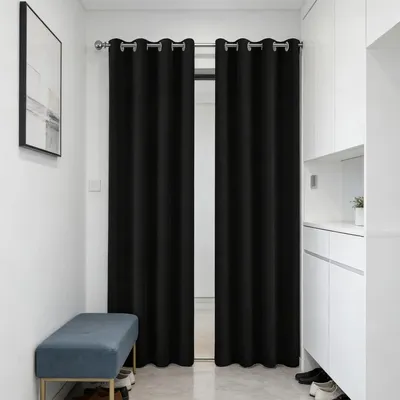 Immagine prodotto di Tenda oscurante - Tenda per bloccare la luce solare - Protegge la privacy - Isola termicamente - 240 x 230 cm - Nera