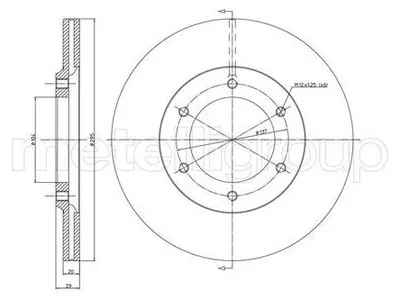 Produktbild von METELLI Bremsscheibe x 23-0247
