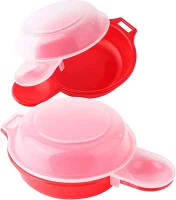 Produktbild von 2 Sets Mikrowellen Eierkocher, 1 Minute, BPA-frei, spülmaschinenfest, für Frühstück