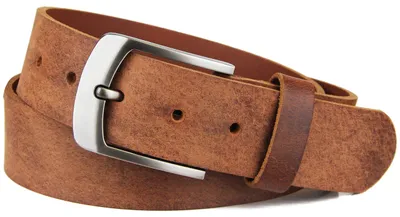 Produktbild von Ledergürtel aus echtem Büffelleder,  GERMANY, Gürtel für Damen und Herren, 3,8 cm breit, Braun, Größe 105