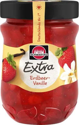 Produktbild von Schwartau Extra Erdbeer-Vanille, 340g
