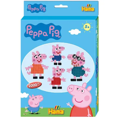 Produktbild von Hama Geschenkpackung Peppa Wutz klein Midi-Bügelperlen