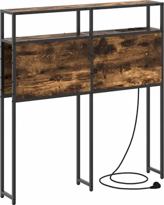 Immagine prodotto di vidaXL Testiera con vano portaoggetti in legno di rovere affumicato