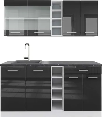 Immagine prodotto di Cucina completa Vicco R-Line Antracite lucido/bianco 160 cm , PL Antracite, Model 42286