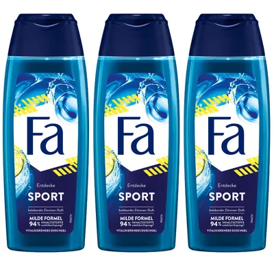 Obrázok produktu pre Fa Sprchový gél Sport s osviežujúcou citrónovou vôňou pre mužov 250 ml 6 balení