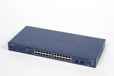 Produktbild von NETGEAR ProSAFE GS724Tv4, Managed, L3, Gigabit Ethernet (10/100/1000), Vollduplex, Rack-Einbau