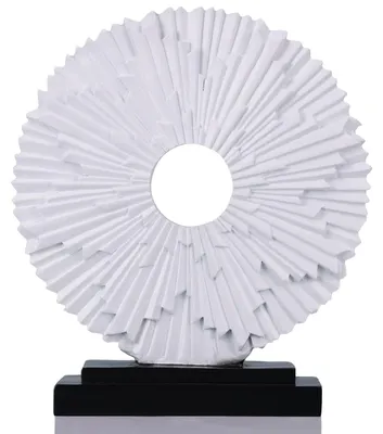 Image de Solidchoice - Sculpture décorative blanche et unique pour la maison