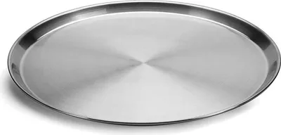 Produktbild von Stilvolles Rundes Edelstahl-Tablett - Durchmesser 36 cm - Zum Servieren und Dekorieren