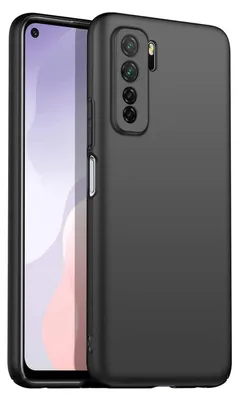 Produktbild von Conie TPU Schutzhülle für Huawei P40 Lite 5G Tasche Case Cover Bumper Silikon Hülle in Schwarz matt