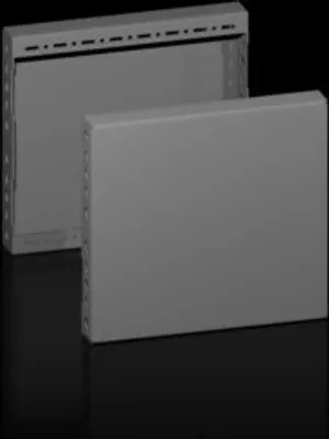 Produktbild von Rittal 8660.041, Schaltschrankseitenverkleidung, Edelstahl, Stahl, 400 mm, 200 mm