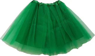 Produktbild von Tütü Tutu Ballettrock Tüll Tüllrock mit Unterrock Petticoat Ballett Rock mit Innenrock Fasching Grün