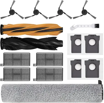 Produktbild von Zubehör für Dreame Aqua10 Ultra Roller Complete Saugroboter,Zubehörset mit 1 Hauptbürste,1 Rollenmopp Pad,4 Staubbeuteln,4 Seitenbürsten,2 Filter,1 Reinigungsbürste