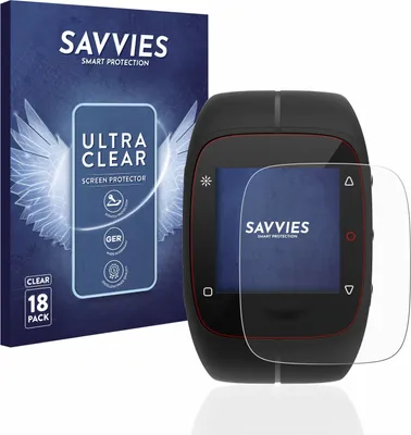 Produktbild von 18x Für Polar M400 / M430 Schutzfolie Savvies Displayschutz Display Schutz Folie Klar Transparent