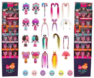 Produktbild von Pop Pop Hair Surprise 3-in-1 Pops Series 1A, 5 Jahr(e), Mehrfarbig, Kunststoff
