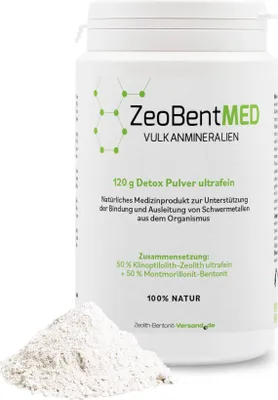 Produktbild von ZeoBent MED Detox-Pulver ultrafein 120g - Medizinprodukt