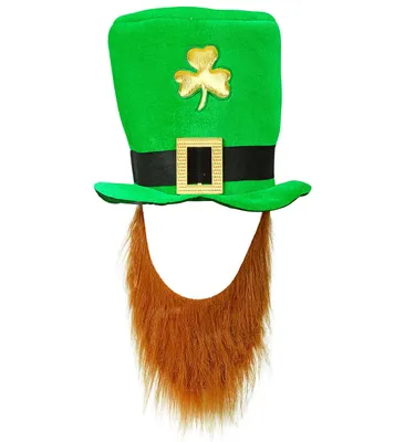 Produktbild von Hut mit Bart Kobold Irischer Leprechaun St. Patrick's Day