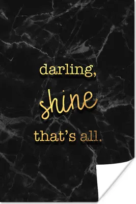 Produktbild von MuchoWow® Poster Zitate - Glänzen - Gold - Marmor 40x60 cm - Plakate für die Wand - Poster Babyzimmer