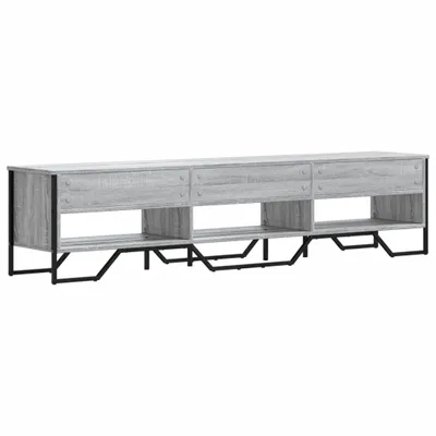Zdjęcie produktu dla Szafka pod TV, szary dąb sonoma, 180x34x41 cm