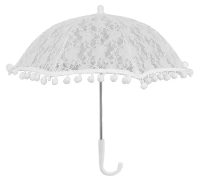 Produktbild von Weißer Spitzenschirm im Vintage-Stil, Hochzeit, Brautsonnenschirm, Kinder-Fotokostüm für Fotografie-Requisiten, 51322 G